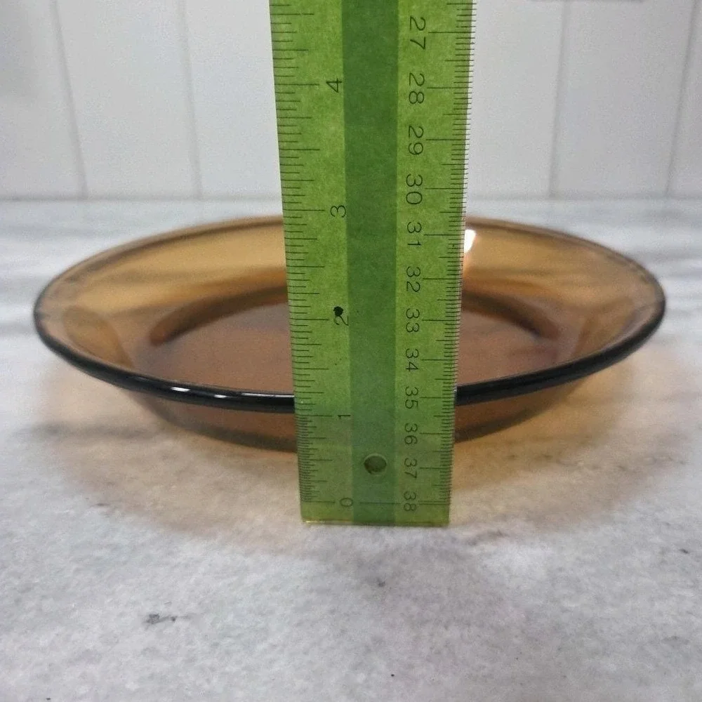 Anchor Hocking Amber Pie Plate, Glass Baking Pan, Oven & Microwave Safe Ovenware